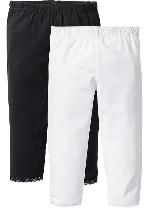 Capri legíny s organickou bavlnou (2 ks v balení), bonprix