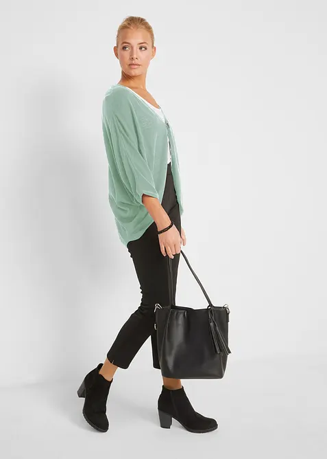 Kab&aacute;tek z jemn&eacute; pleteniny z čist&eacute; bavlny, bonprix