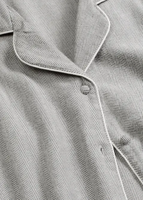 Tkané flanelové pyžamo se vzorem rybí kosti, bonprix