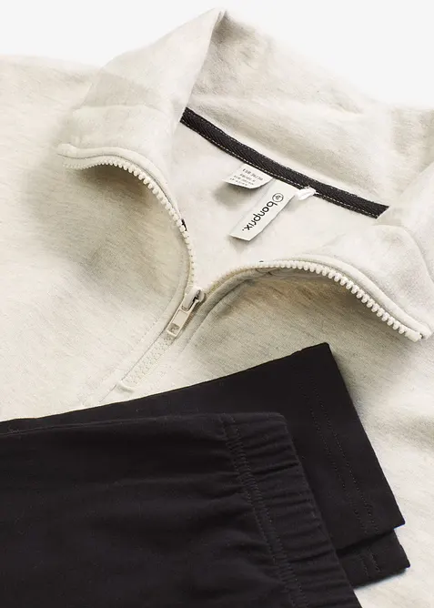 Domácí souprava s legínami, z teplákoviny, bonprix