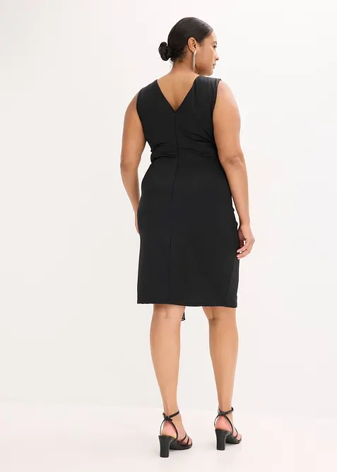 Žerzejové šaty s aplikací ze štrasových kamínků, bonprix