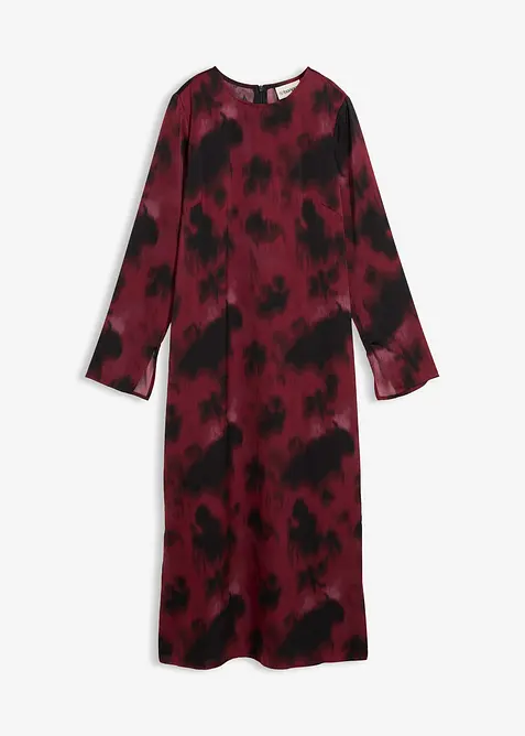 Saténové midi šaty, bonprix