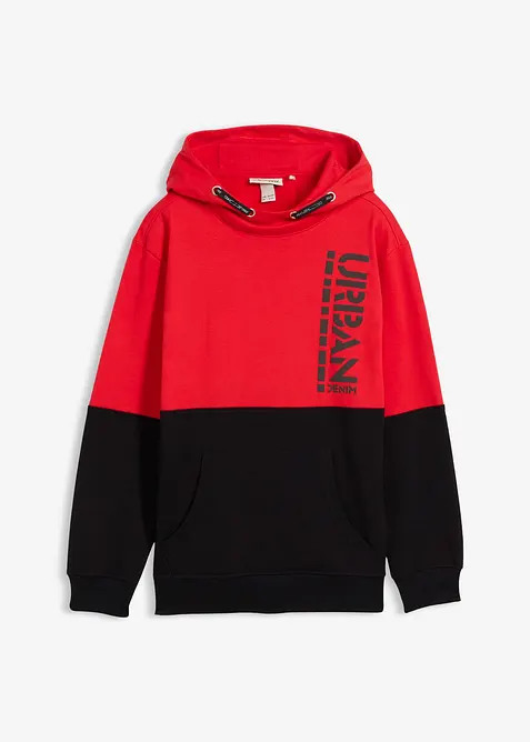 Mikina s kapucí, z čisté organické bavlny, bonprix