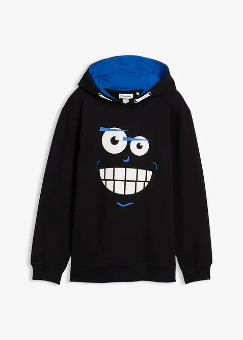 Mikina s kapucí, z čisté bavlny, bonprix