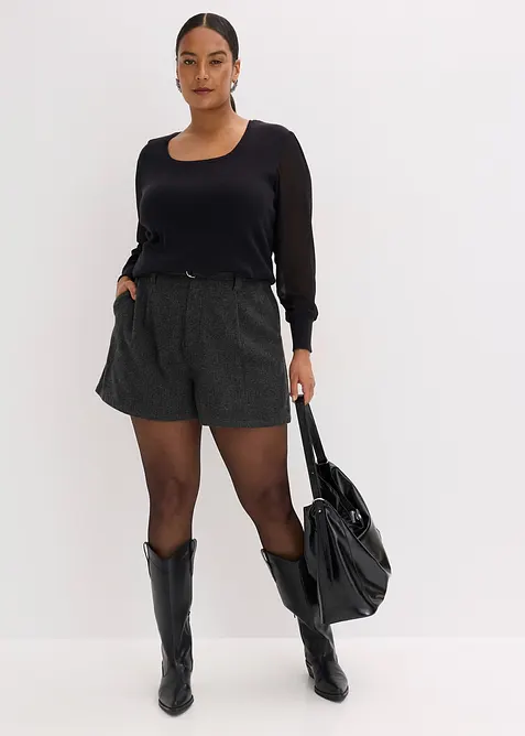 Svetr z jemn&eacute; pleteniny z měkk&eacute; visk&oacute;zov&eacute; směsi, bonprix