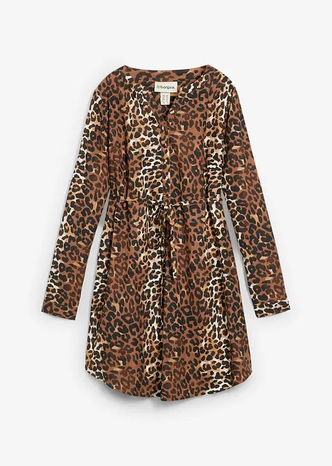 Těhotenské/kojicí košilové šaty ze splývavé viskózy, bonprix