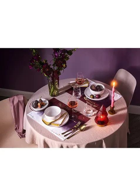 Látkové ubrousky  z organické bavlny, s lesklou bordurou (2 ks v balení), bonprix