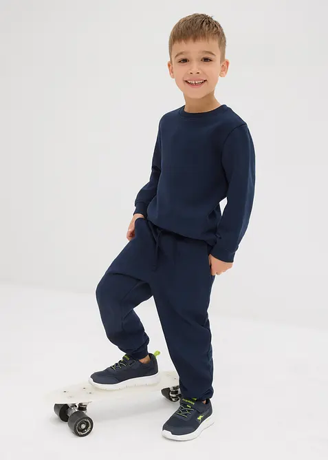 Joggingové kalhoty z měkké bavlněné směsi (2 ks v balení), bonprix