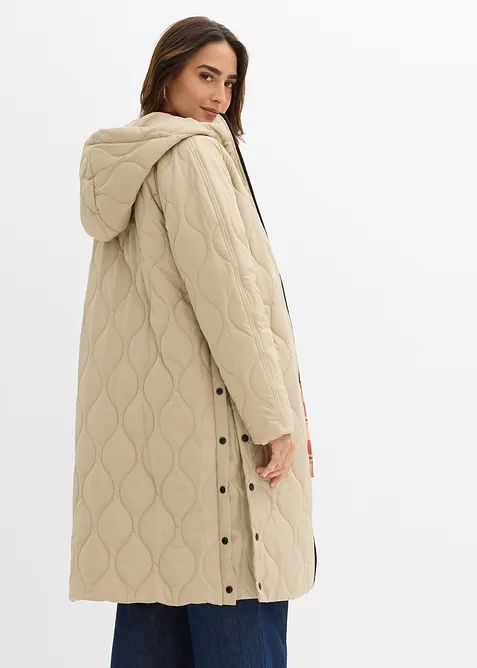 Těhotenský a nosicí prošívaný kabát 3 v 1, bonprix