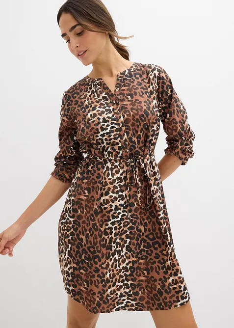 Těhotenské/kojicí košilové šaty ze splývavé viskózy, bonprix