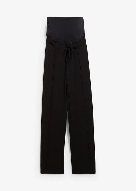 Těhotenské kalhoty s rovnými, širokými nohavicemi, z materiálu Punto di Roma, bonprix