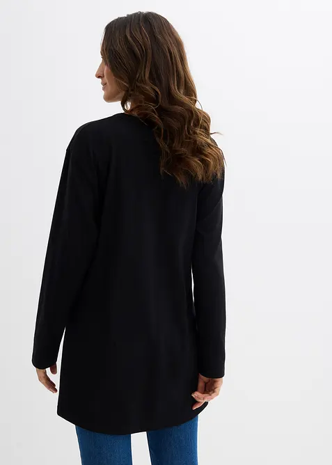 Dlouhé těhotenské triko s rozparky umožňujícími kojení, z čisté organické bavlny, bonprix