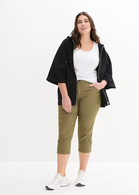 Straight dž&iacute;ny, Mid Waist, pohodln&yacute; pas, bonprix