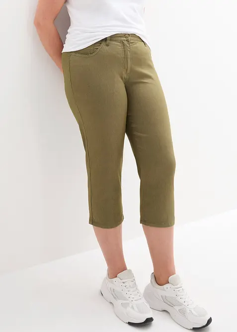 Straight dž&iacute;ny, Mid Waist, pohodln&yacute; pas, bonprix