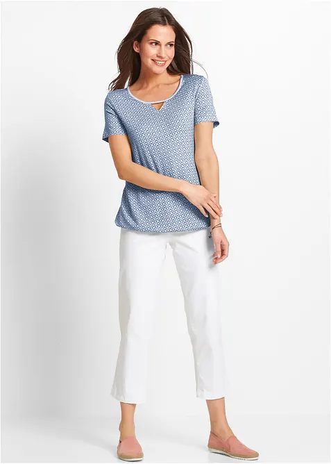 Tričko s gumou, kr&aacute;tk&yacute; ruk&aacute;v, bonprix