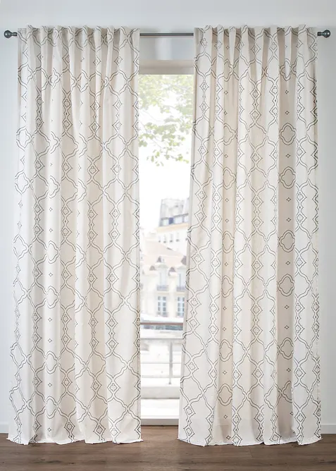 Záclona z recyklovaného polyesteru (1 ks v balení), bonprix