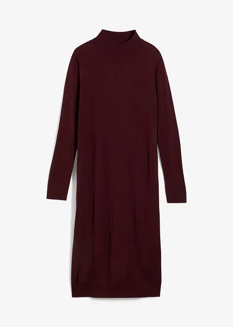 Šaty z jemného úpletu, se stojáčkem, bonprix