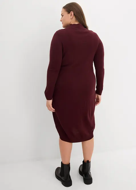 Šaty z jemného úpletu, se stojáčkem, bonprix