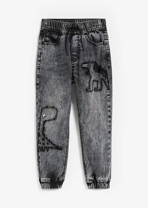 Termo džíny bez zapínání, Regular Fit, s žerzejovou podšívkou, bonprix