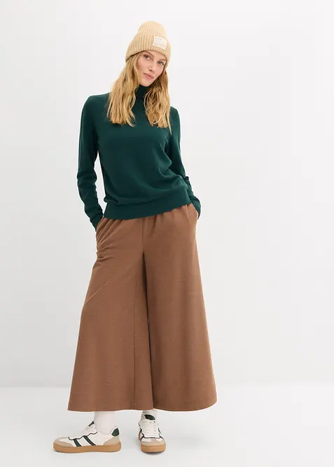 Svetr s rol&aacute;kov&yacute;m l&iacute;mcem, bonprix