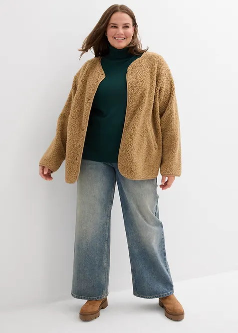 Svetr s rol&aacute;kov&yacute;m l&iacute;mcem, bonprix