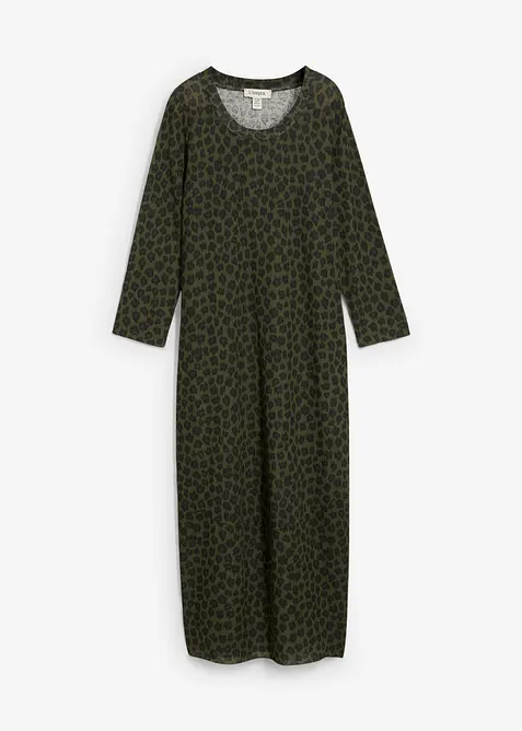 Úpletové midi šaty, bonprix