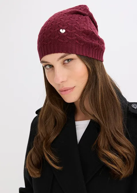 Čepice s pod&iacute;lem ka&scaron;m&iacute;ru, bonprix