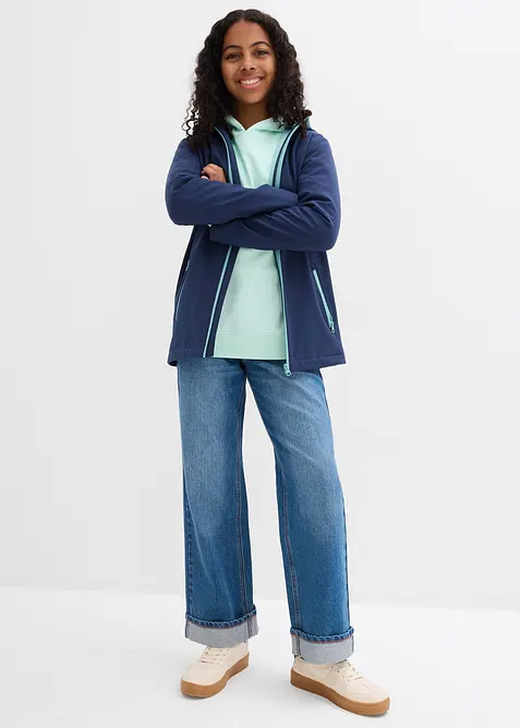 Voděodoln&aacute; softshellov&aacute; bunda s kapuc&iacute;, bonprix