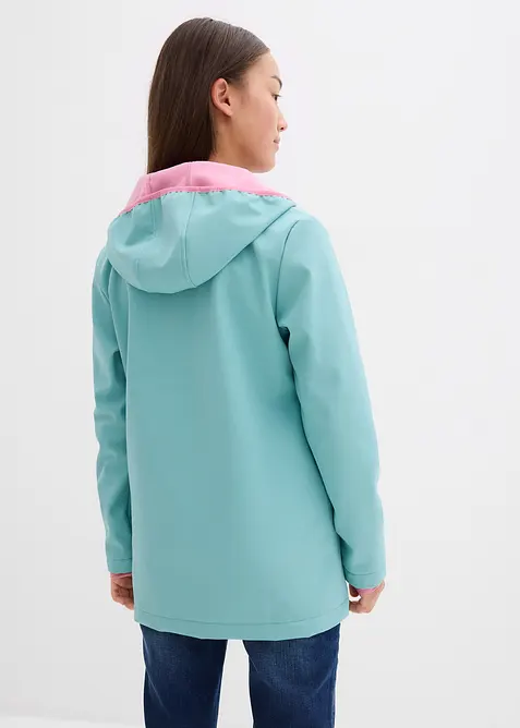 Voděodolná softshellová bunda s kapucí, bonprix