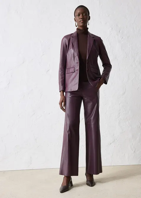 Blejzr z jehněčí kůže nappa, bonprix