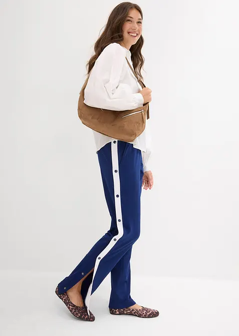 Sportovní kalhoty s patentkami, rychleschnoucí, bonprix