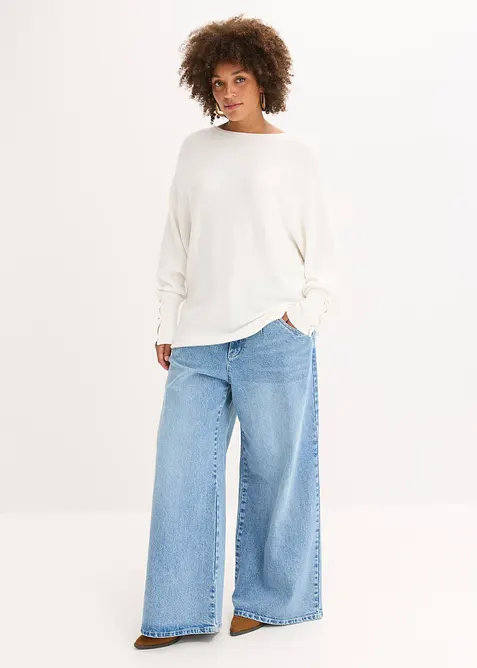 Svetr ze směsi s viskózou, bonprix