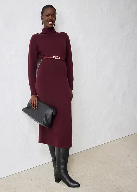 Pletené šaty z merino vlny, bonprix