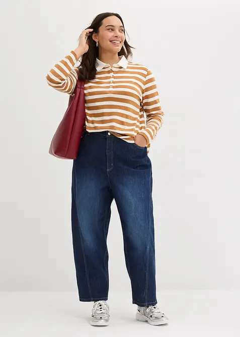 Triko polo z těžké organické bavlny, bonprix