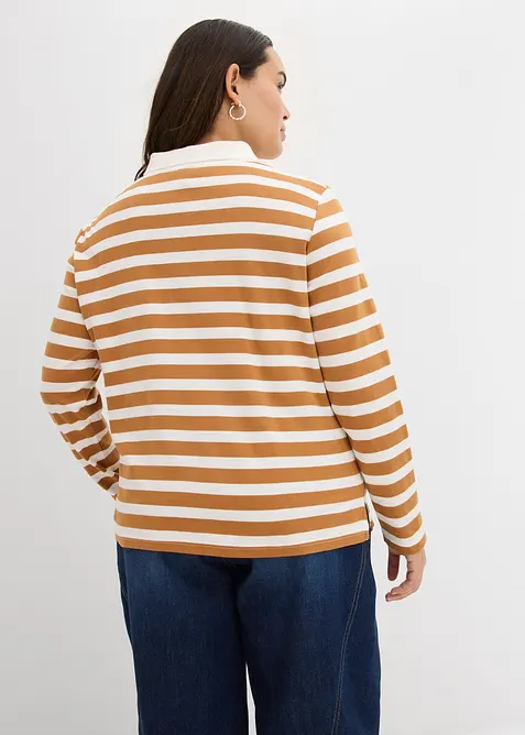 Triko polo z těžké organické bavlny, bonprix