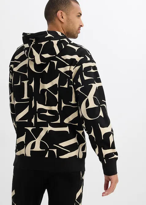 Mikina s kapucí, z organické bavlny, Loose Fit, bonprix