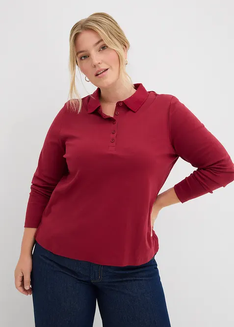 Triko polo z těžké organické bavlny, bonprix