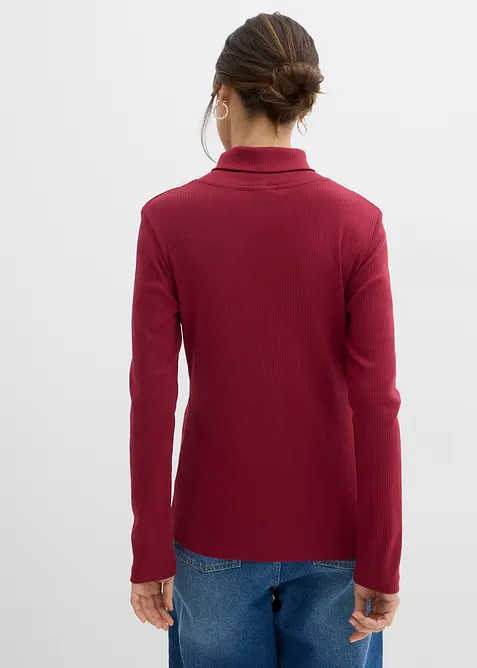 Triko s rolákem, z čisté bavlny, bonprix