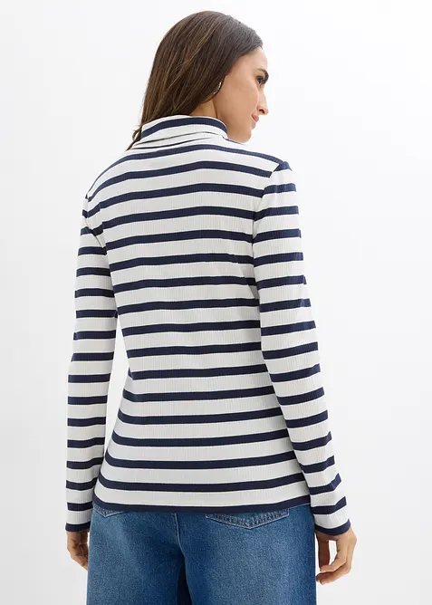 Triko s rolákem, z čisté bavlny, bonprix