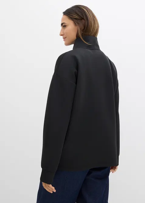 Mikina se stojáčkem, z materiálu scuba, bonprix