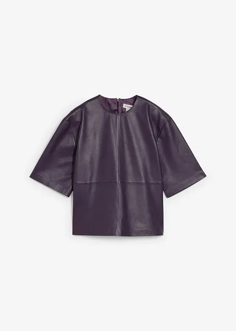 Kožená tunika z napa jehnětiny, bonprix