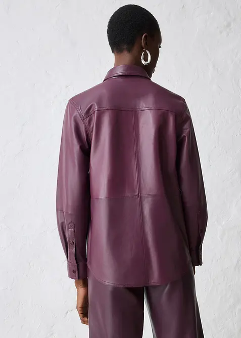 Kožená košile z jehnětiny nappa, bonprix