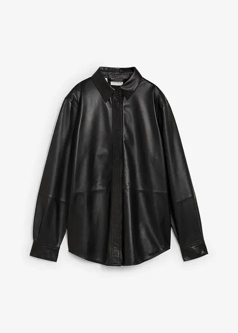 Kožená košile z jehnětiny nappa, bonprix