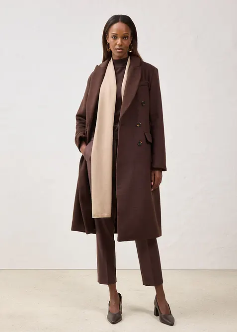 Blejzrový kabát z měkké vlněné směsi, bonprix