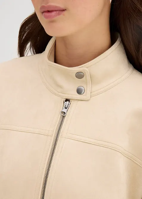 Bunda z umělé velurové kůže, bonprix