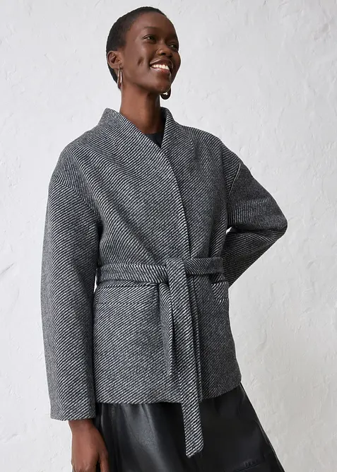 Kabátek s vlnou, bonprix