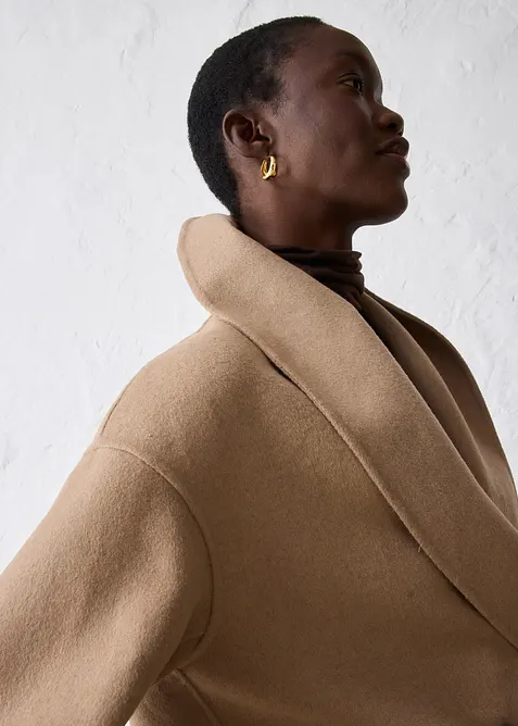 Oversize kab&aacute;tek z měkk&eacute; vlněn&eacute; směsi, bonprix