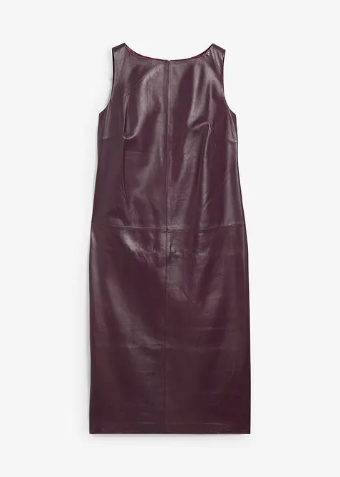 Kožené šaty z napa jehnětiny, bonprix