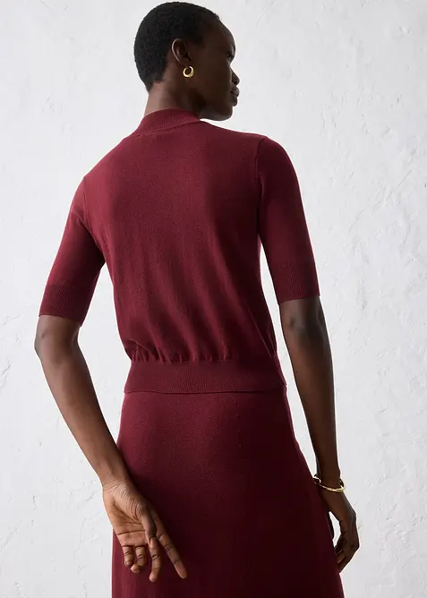 Svetr s rolákovým límcem z měkké vlněné směsi, bonprix