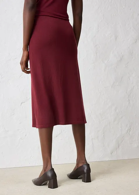 Pletená sukně z měkké vlněné směsi, bonprix